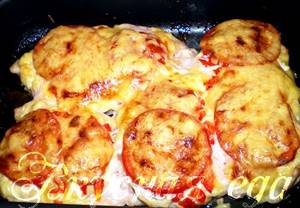 Филе куриное с помидорами и картошкой в духовке рецепт с фото