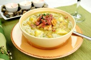 Классический гороховый суп с курицей рецепт с фото