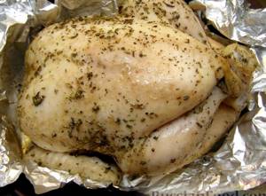 Курица в рукаве целиком в духовке с картошкой рецепт с фото