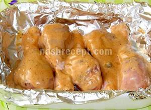 Куриные окорочка в фольге в духовке рецепт с фото
