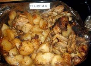 Мясо с картошкой в рукаве в духовке рецепт
