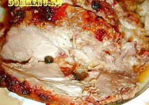 Окорок свиной в рукаве запеченный в духовке рецепт с фото