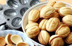 Орешки с варёной сгущенкой рецепт с фото