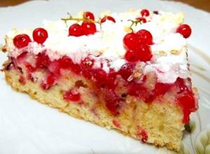Пирог со свежими ягодами в духовке рецепт с фото