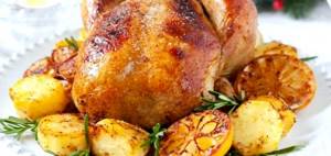 Рецепт курицы в рукаве с картошкой в духовке