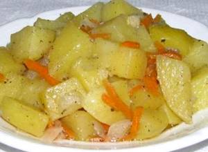 Рецепт тушёная картошка в мультиварке