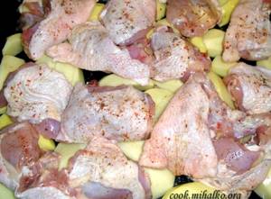 Рецепт в духовке куриные бедра с картошкой