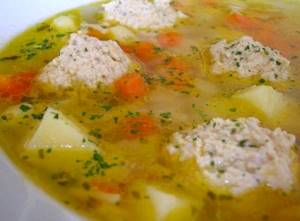 Суп с фрикадельками рецепт из фарша куриного