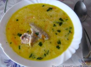 Суп с плавленным сыром и курицей рецепт и фото