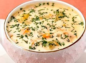 Суп с плавленным сыром и курицей рецепт с фото