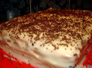 Торт из печенья рецепт с фото с заварным кремом
