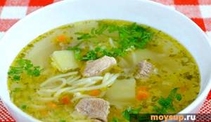 Вермишелевый суп с курицей рецепт с фото пошагово