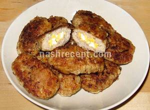 Зразы мясные с яйцом на сковороде рецепт с фото