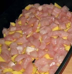 Филе куриное с картошкой в духовке рецепт