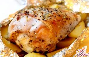 Филе куриное с картошкой в духовке в фольге рецепт с фото