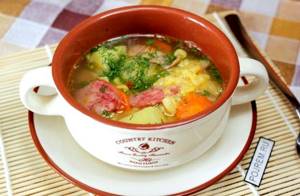 Гороховый суп рецепт с колбасой копченой