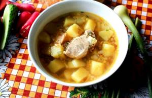Гречневый суп с курицей рецепт с фото пошагово