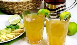 Имбирный напиток с лимоном и мёдом рецепт