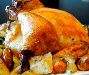Курица целиком в духовке фаршированная картошкой рецепт с фото