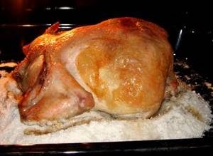 Курица на соли в духовке целиком рецепт с фото