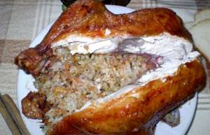 Курица в духовке фаршированная рисом в духовке рецепт с фото