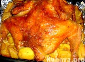 Курица в фольге в духовке с овощами рецепт с фото