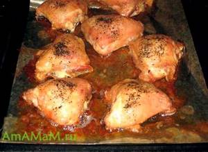 Кусочки курицы в духовке рецепт с фото