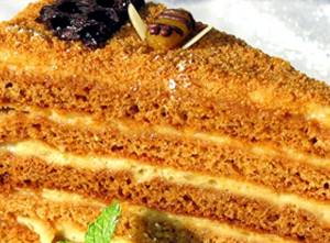 Медовый торт рецепт с пошаговым фото с заварным кремом