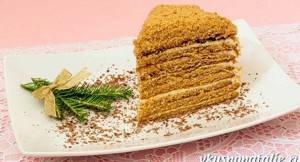 Медовый торт со сгущенкой рецепт с пошаговым фото