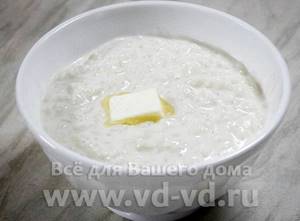 Молочная рисовая каша в мультиварке рецепт с фото