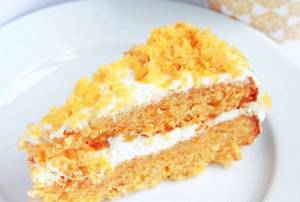 Морковный торт со сметанным кремом рецепт с фото