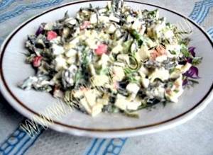 Морской салат с морской капустой рецепт