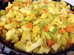 Овощное рагу рецепт с цветной капустой и картошкой и кабачками