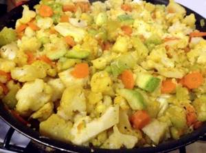 Овощное рагу рецепт с картошкой и кабачками и цветной капустой