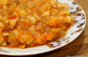 Овощное рагу с капустой картошкой и кабачками рецепт
