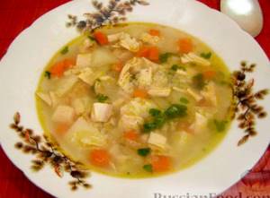 Овощной суп на курином бульоне рецепт с фото