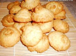 Печенье с кокосовой стружки рецепт с фото