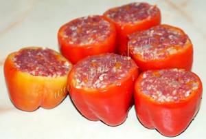Перец фаршированный мясом рецепт с фото пошагово