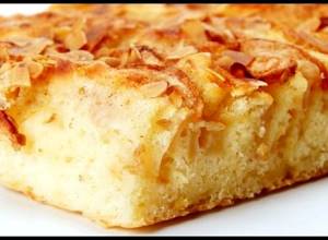 Пирог на кефире с яблоками рецепт с фото