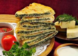 Пирог осетинский с зеленью и сыром рецепт