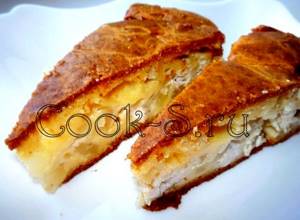 Пирог с картошкой и курицей рецепт с фото