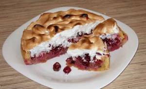 Пирог с вишнями рецепт с фото пошагово