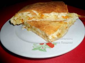 Пирог заливной с капустой рецепт с фото пошагово в духовке