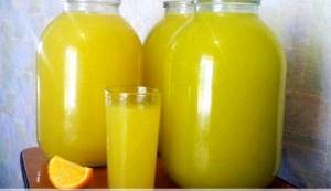 Рецепт 9 литров сока из 4 апельсинов
