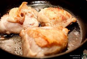 Рецепт бёдрышек куриных на сковороде