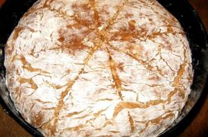 Рецепт хлеба без дрожжей в духовке на кефире