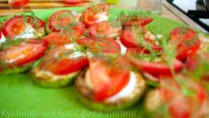 Рецепт кабачков жареных с помидорами и чесноком