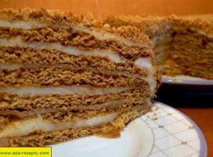 Рецепт медовик торт с заварным кремом