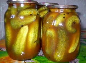 Рецепт огурцов на зиму в томатном соусе