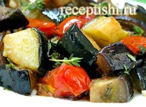 Рецепт овощное рагу с баклажанами и картофелем